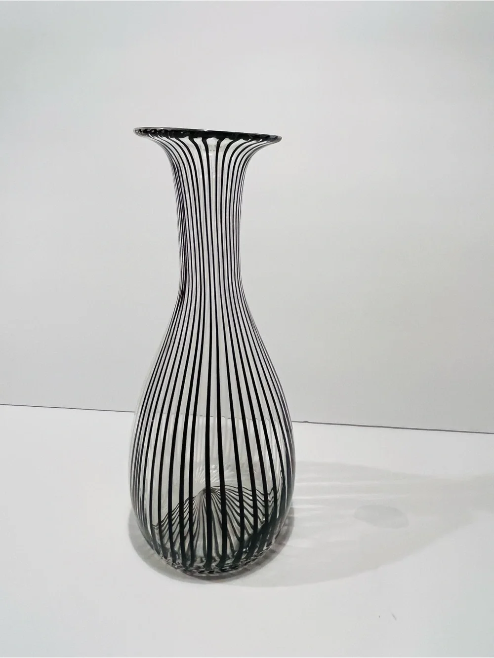 MCM Dino Martens Mezza Filigrano for Aurrliano Tosso Murano Glass Vase 10.5”